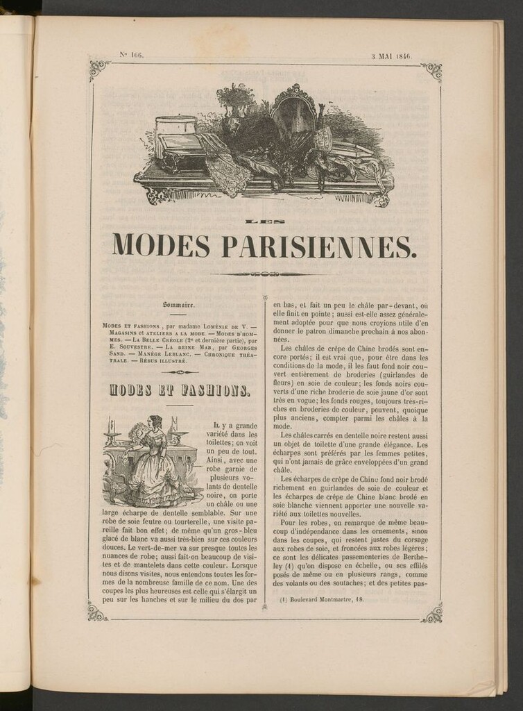 Miniatura de Les modes parisiennes del 3 de mayo de 1846
