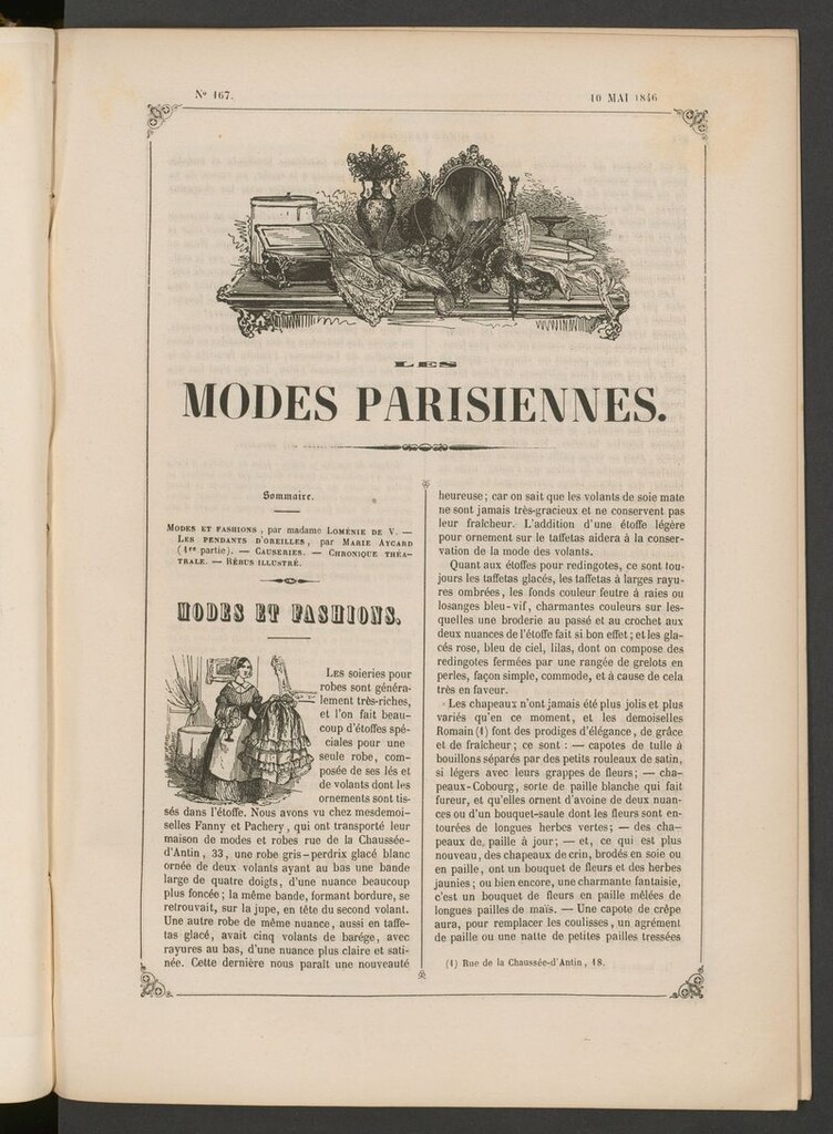 Miniatura de Les modes parisiennes del 10 de mayo de 1846