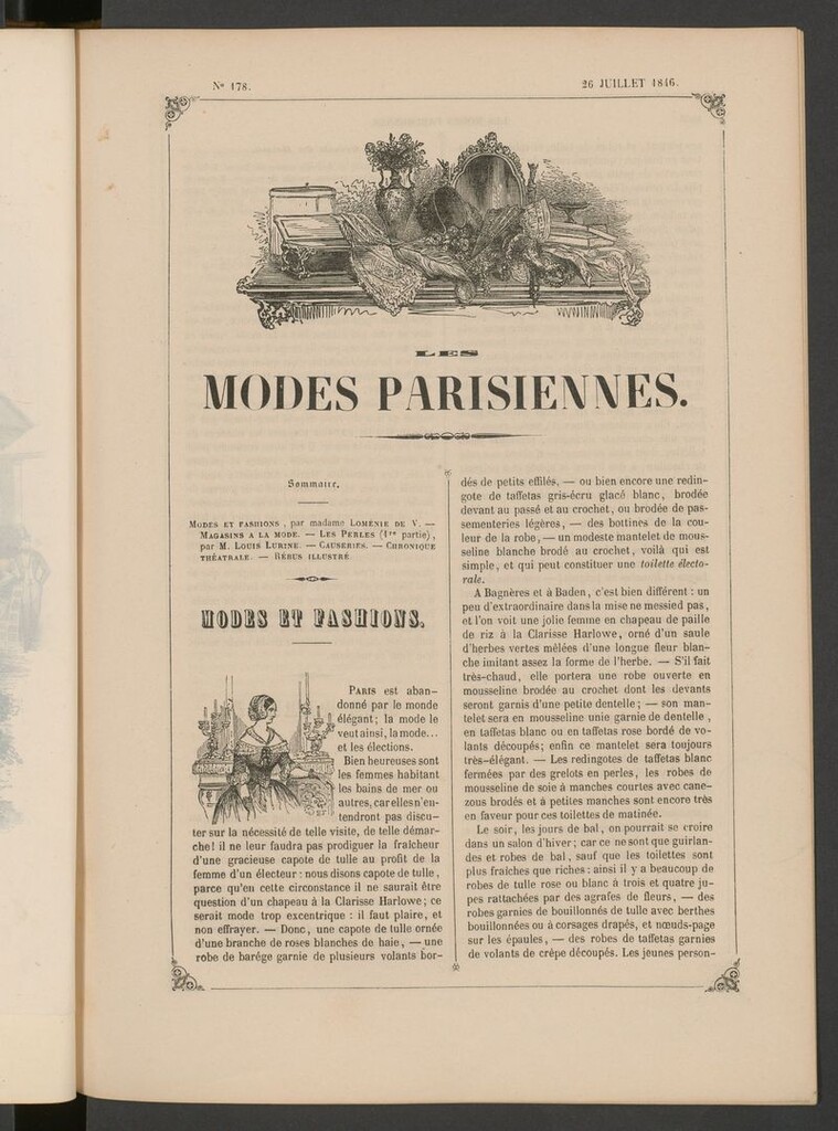Miniatura de Les modes parisiennes del 26 de julio de 1846