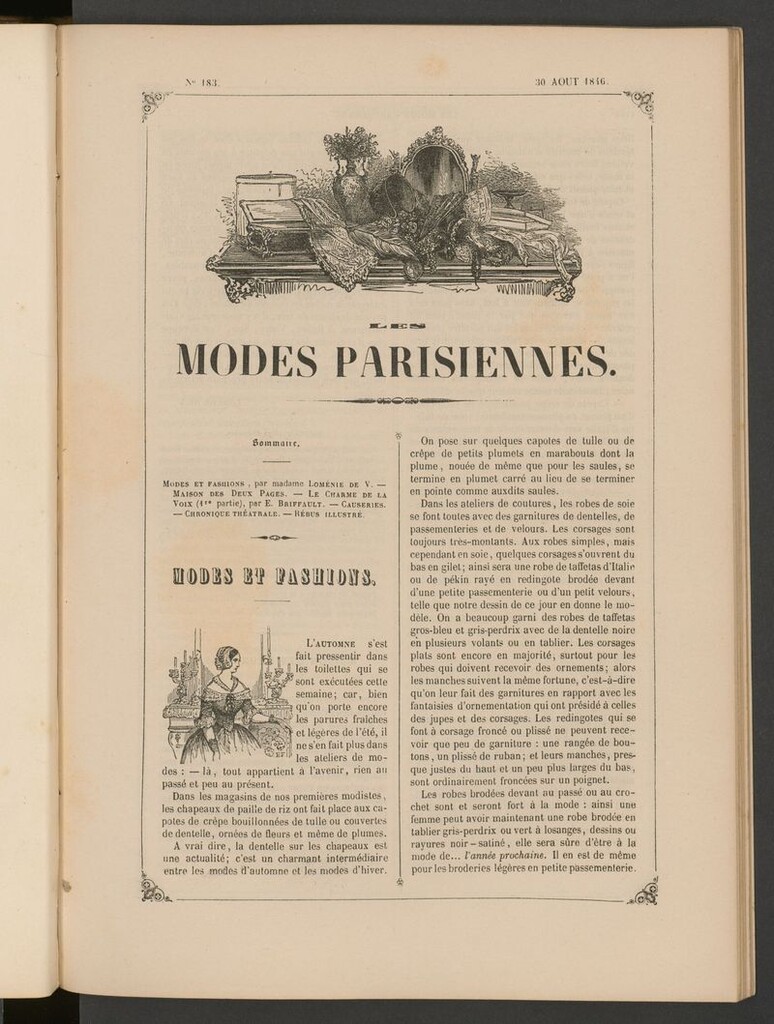 Miniatura de Les modes parisiennes del 30 de agosto de 1846