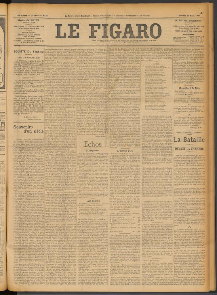 Miniatura de Le Figaro del 20 de marzo de 1909