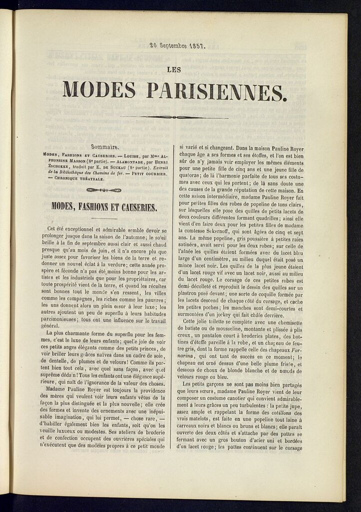 Miniatura de Les modes parisiennes del 26 de septiembre de 1857