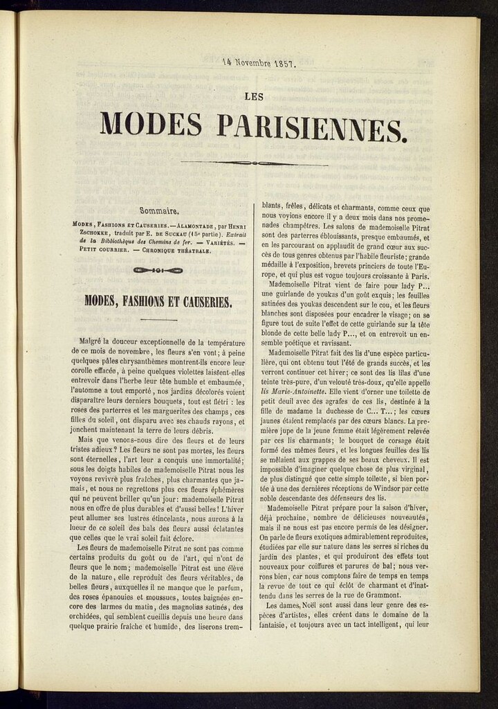 Miniatura de Les modes parisiennes del 14 de noviembre de 1857