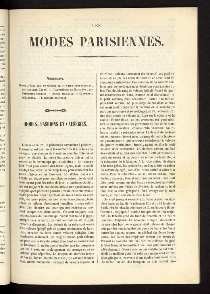 Miniatura de Les modes parisiennes del año de 1854, pag 1357