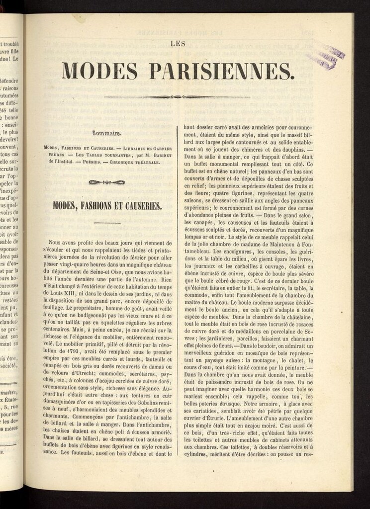 Miniatura de Les modes parisiennes del año de 1854, pag 1369