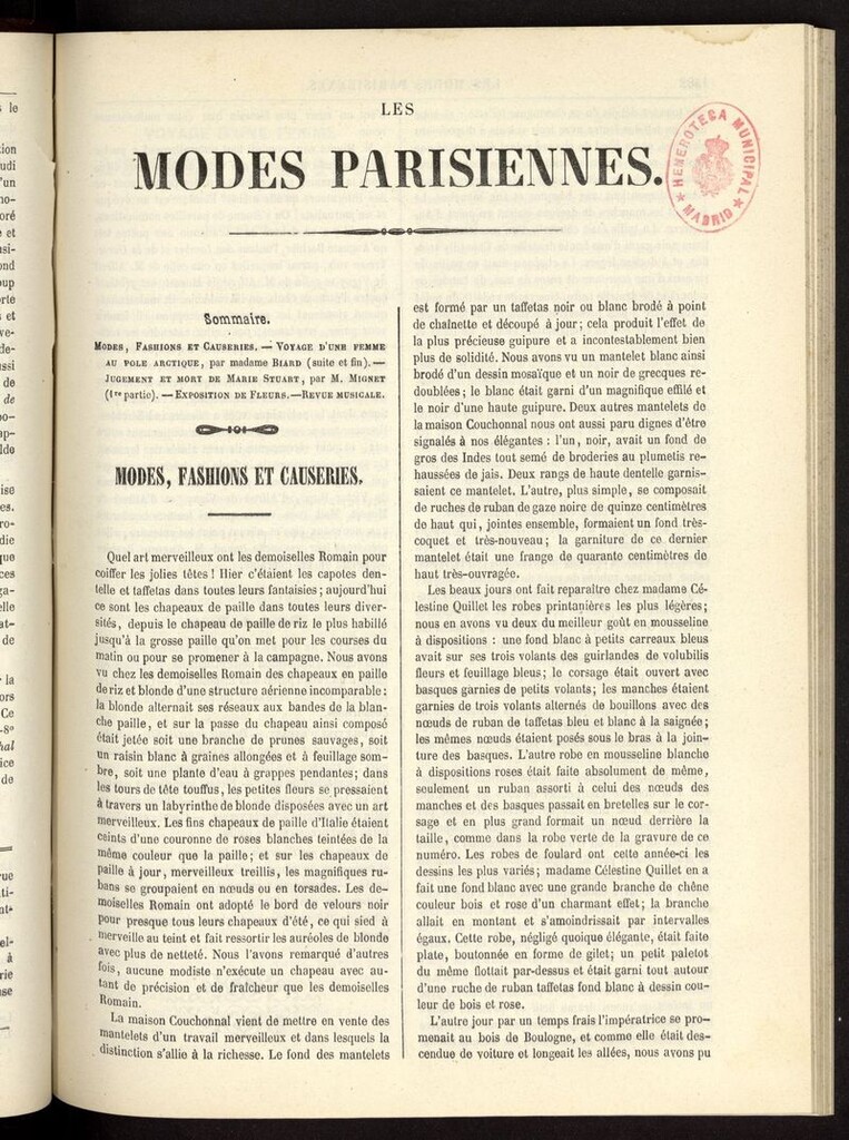 Miniatura de Les modes parisiennes del año de 1854, pag 1501
