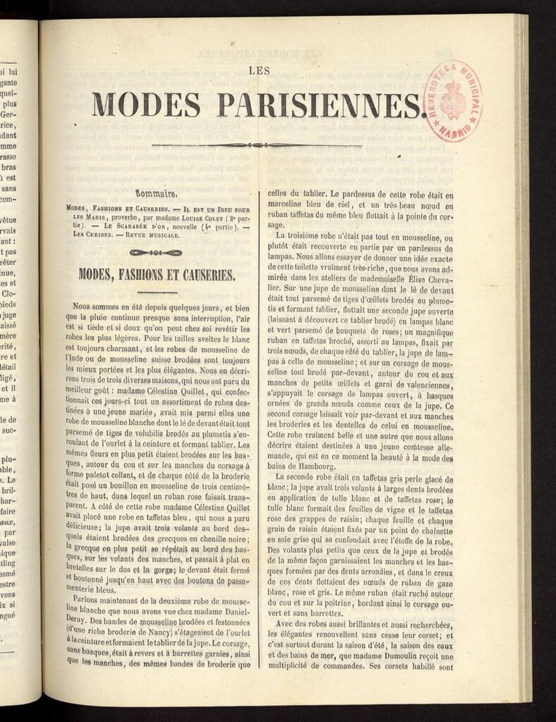 Miniatura de Les modes parisiennes del año de 1854, pag 1549