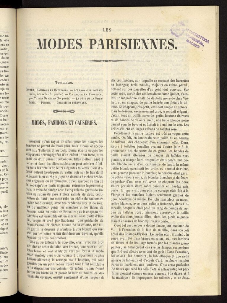 Miniatura de Les modes parisiennes del año de 1854, pag 1573