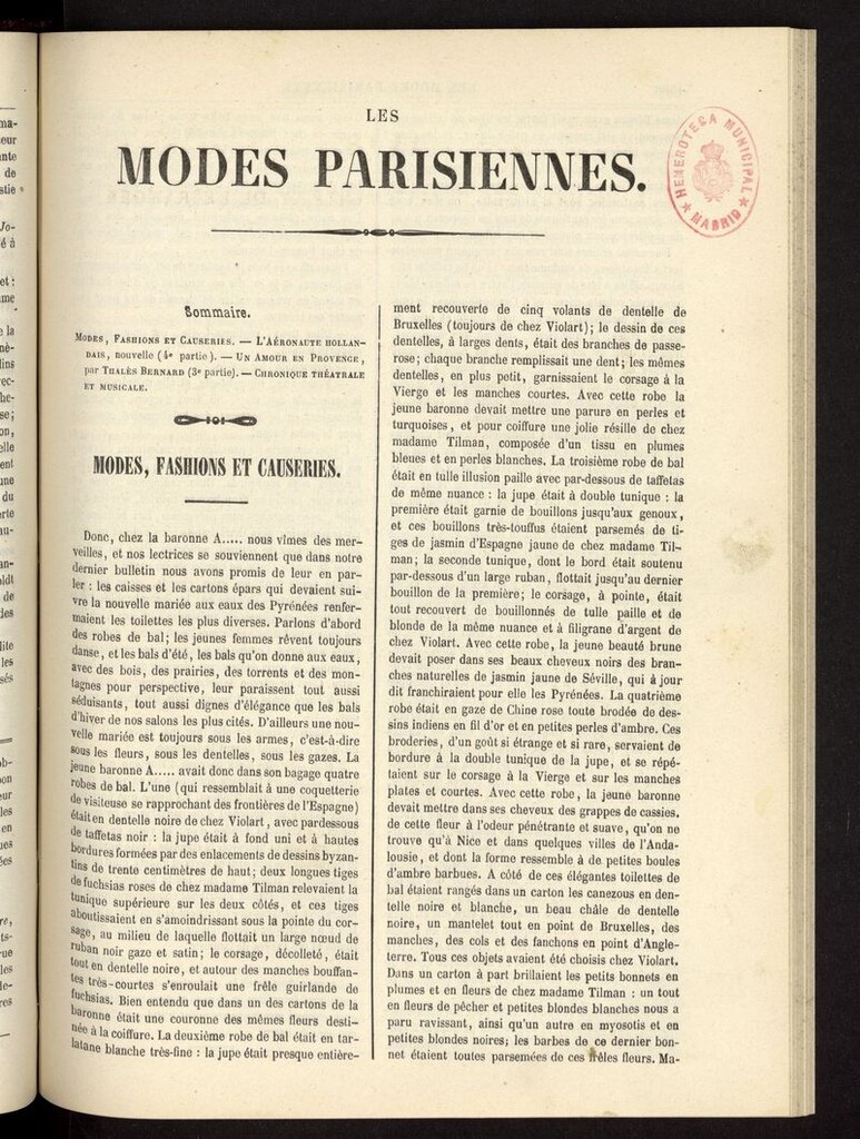 Miniatura de Les modes parisiennes del año de 1854, pag 1597