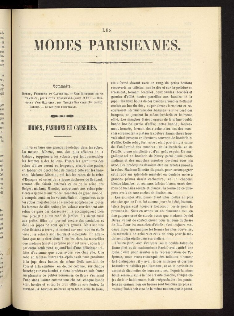 Miniatura de Les modes parisiennes del año de 1854, pag 1705