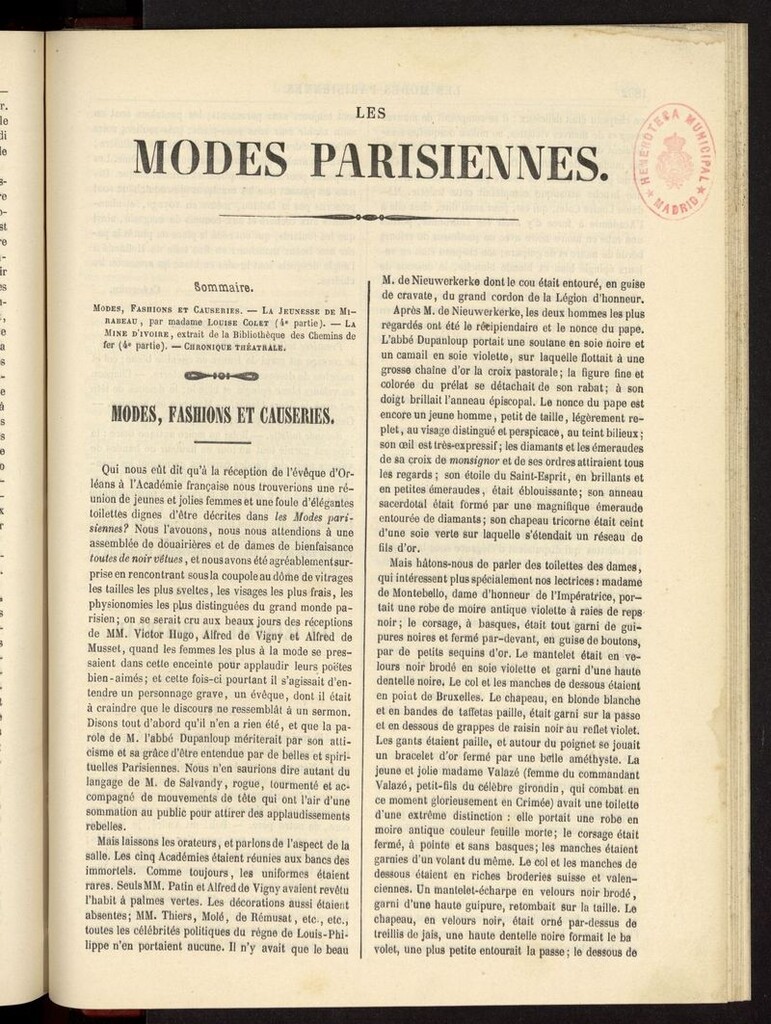 Miniatura de Les modes parisiennes del año de 1854, pag 1801