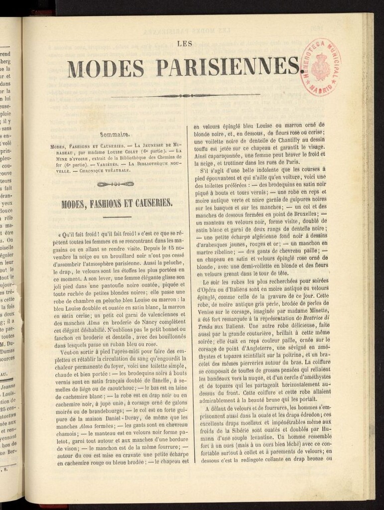 Miniatura de Les modes parisiennes del año de 1854, pag 1825