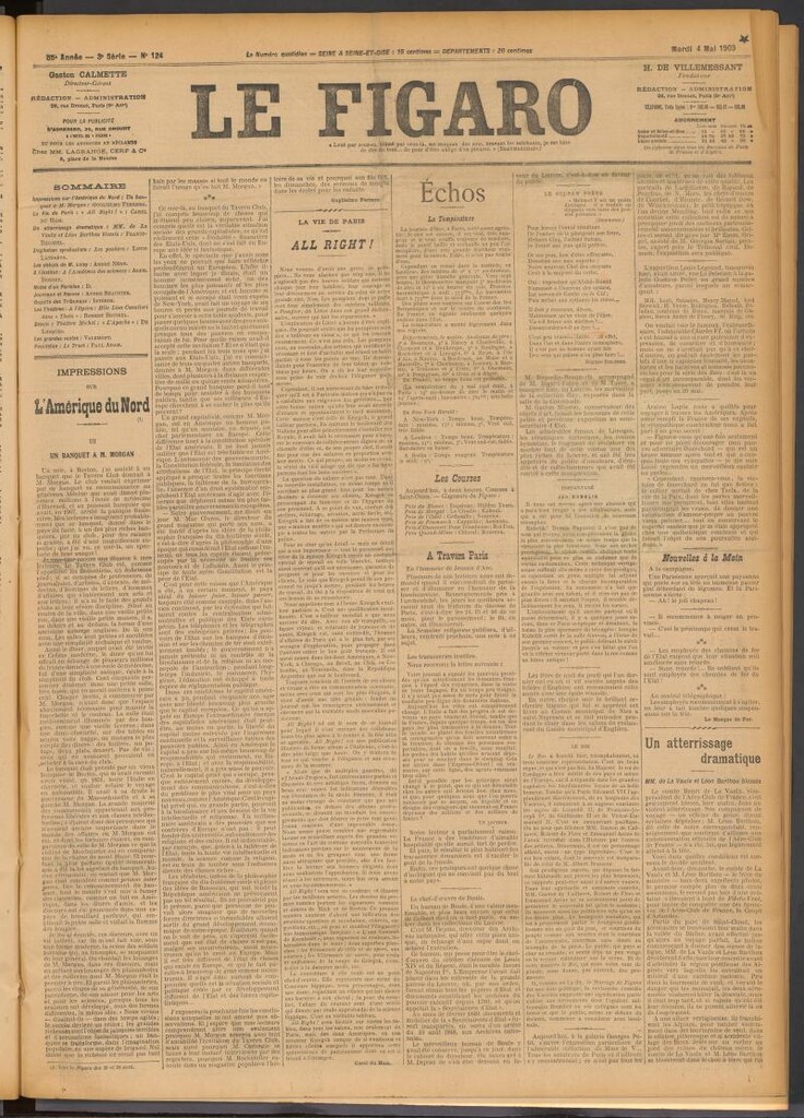 Miniatura de Le Figaro del 4 de mayo de 1909