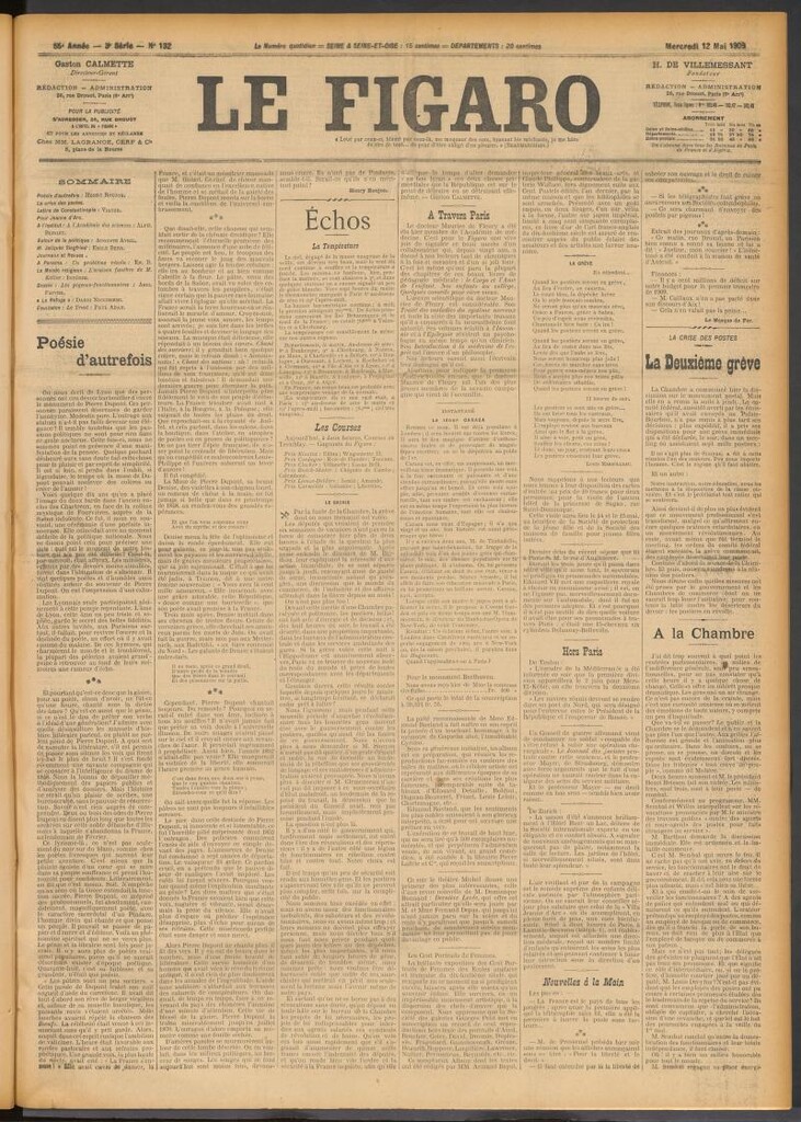 Miniatura de Le Figaro del 12 de mayo de 1909