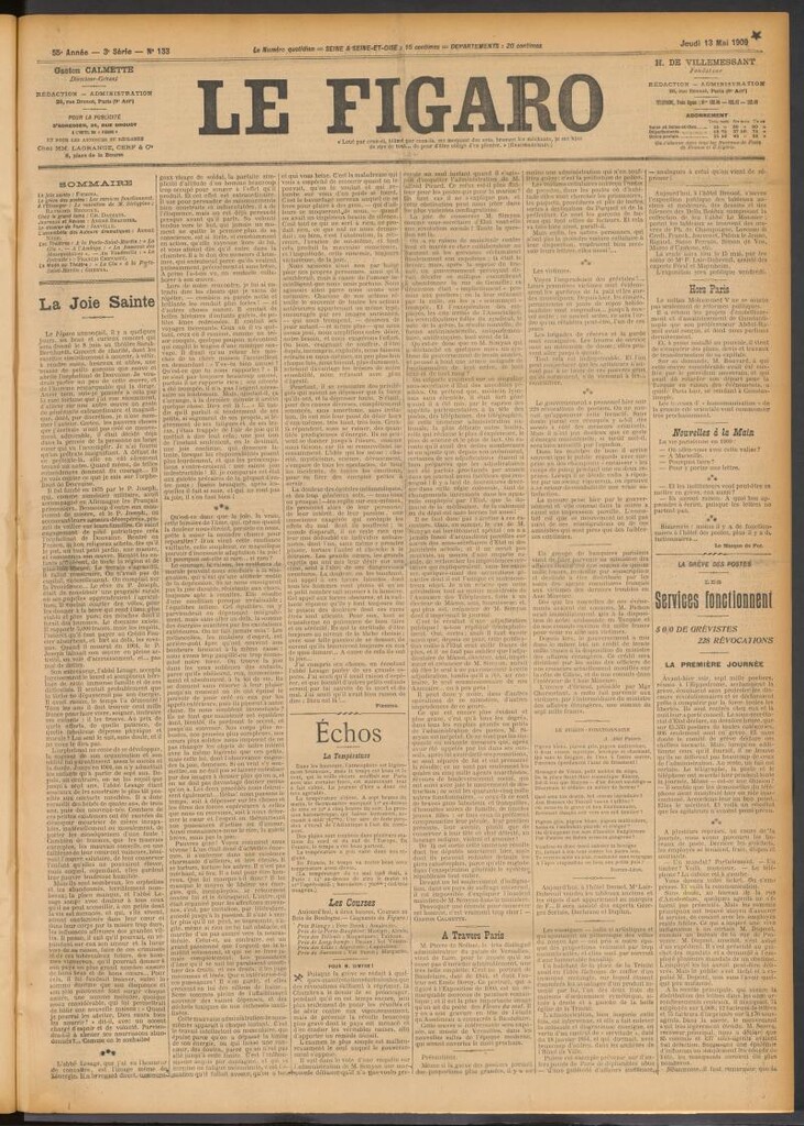 Miniatura de Le Figaro del 13 de mayo de 1909