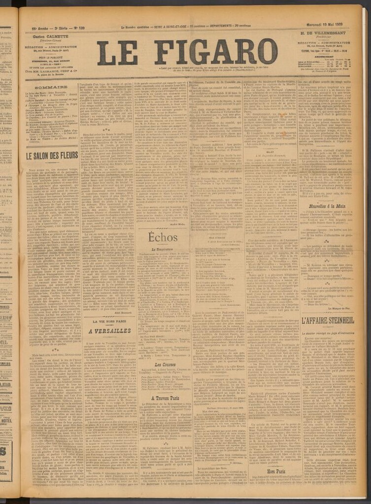 Miniatura de Le Figaro del 19 de mayo de 1909