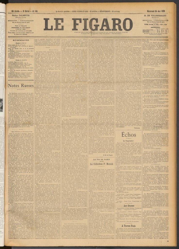 Miniatura de Le Figaro del 26 de mayo de 1909