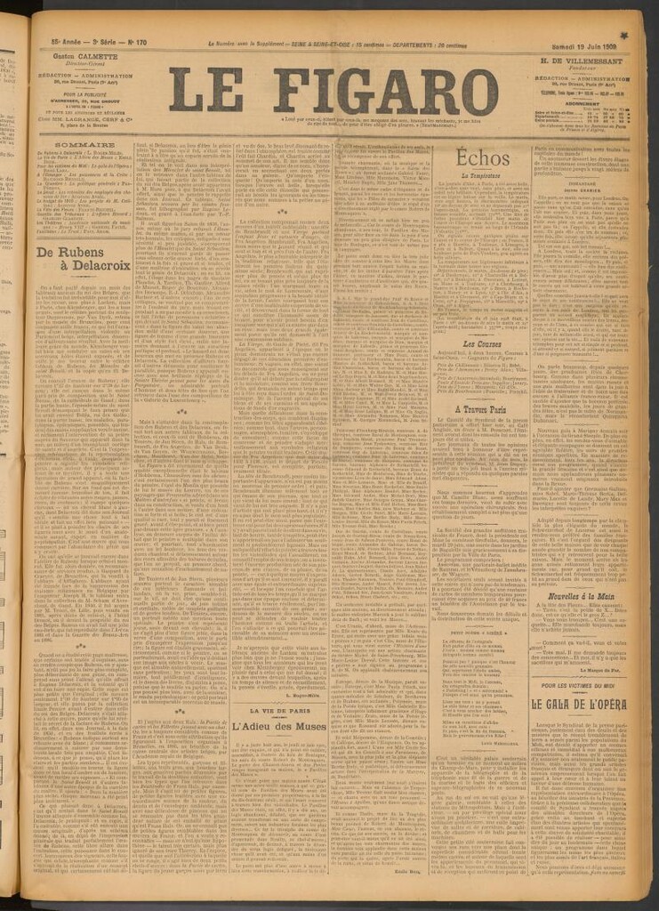 Miniatura de Le Figaro del 19 de junio de 1909