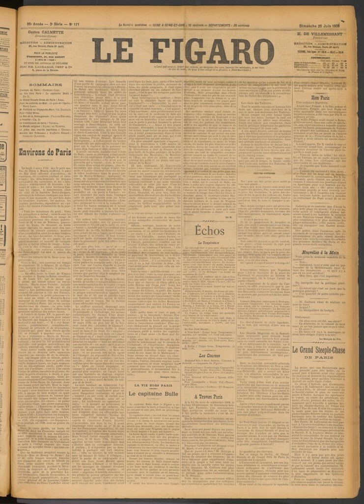 Miniatura de Le Figaro del 20 de junio de 1909