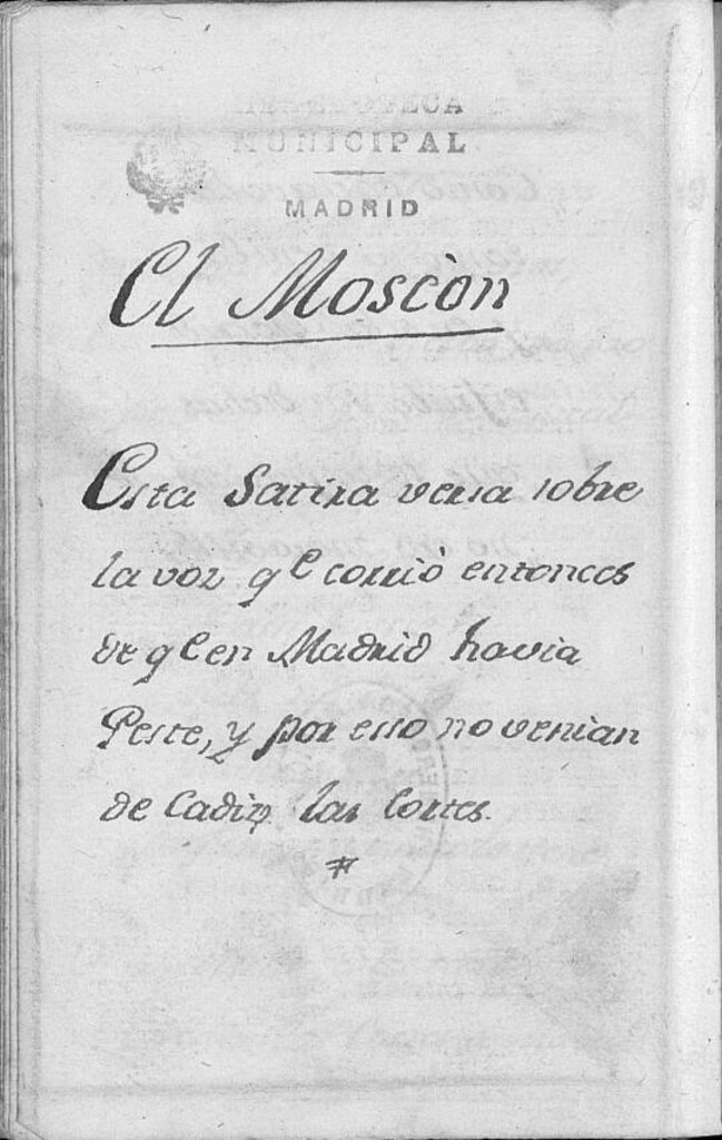 Miniatura de El Moscón