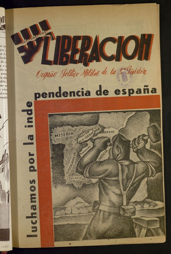 Miniatura de Liberación : semanario de la 5ª División del 30 de octubre de 1938