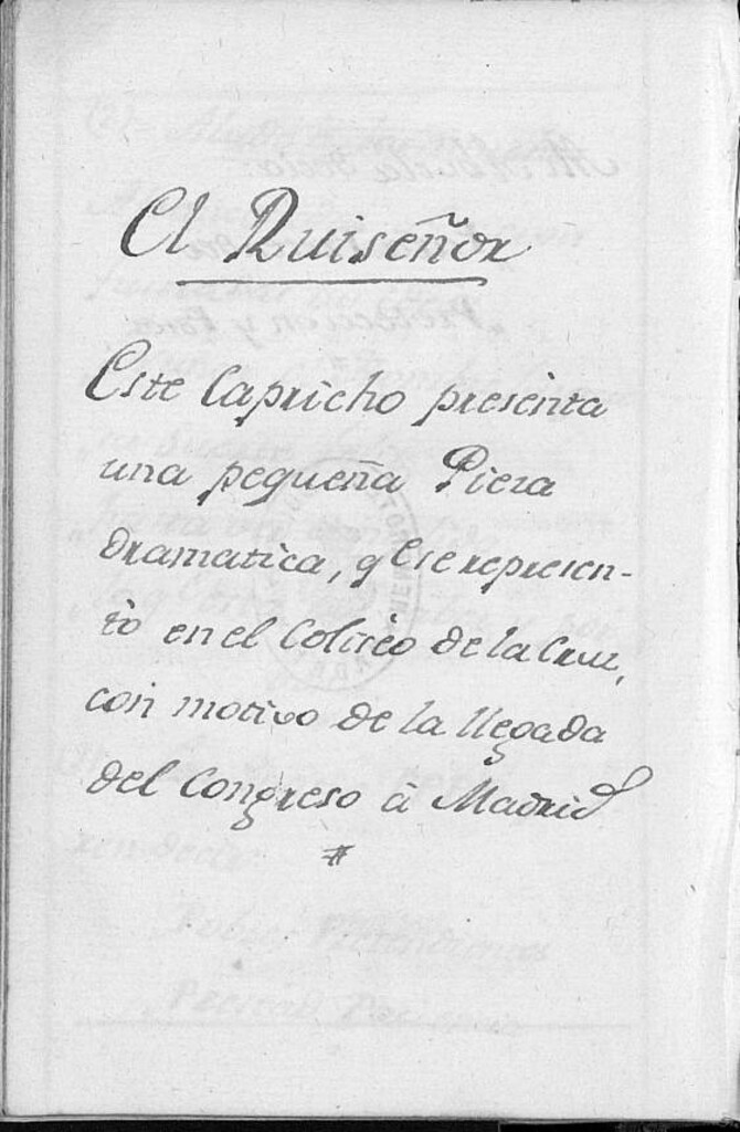 Miniatura de El Ruiseñor: La patria libre, y Madrid gozoso