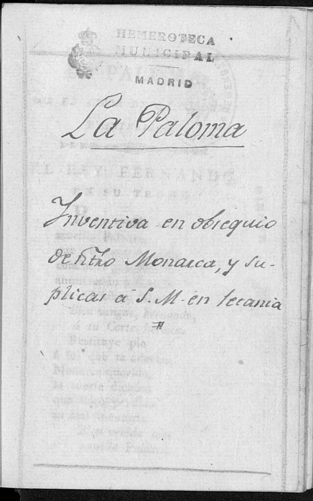 Miniatura de La Paloma