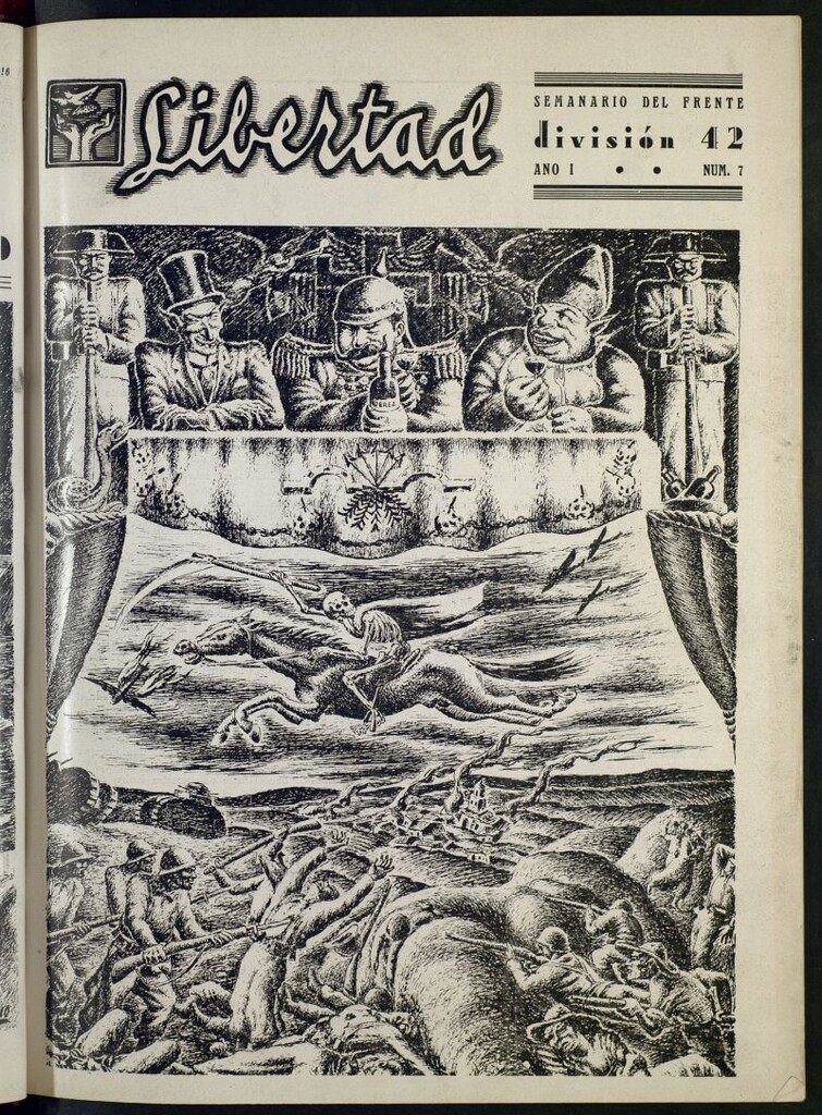 Miniatura de Libertad : semanario del frente : División D Cuenca. Nº 7