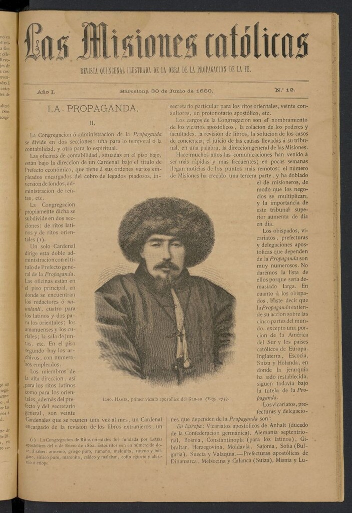 Miniatura de Las Misiones Católicas del 30 de junio de 1880, nº 12