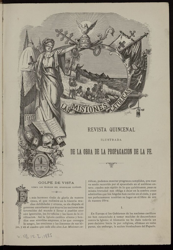 Miniatura de Las Misiones Católicas del 15 de enero de 1885