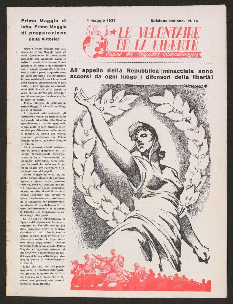 Miniatura de Le Volontaire de la Liberté : Organe des Brigades Internationales. 1 maggio 1937
