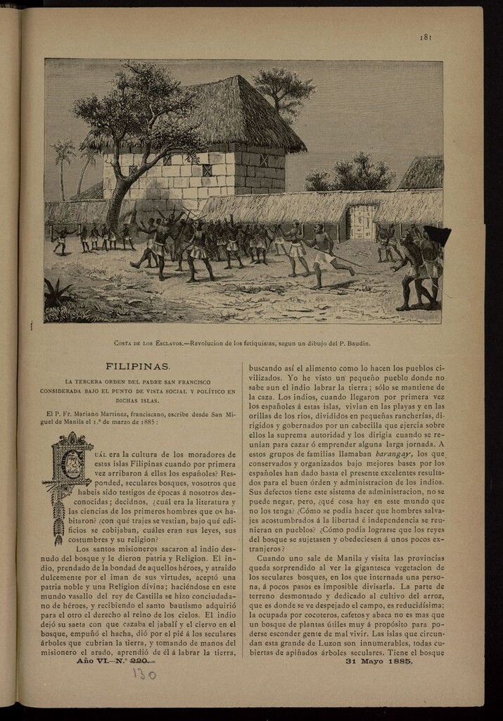 Miniatura de Las Misiones Católicas del 31 de mayo de 1885