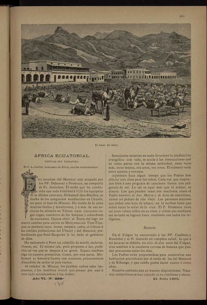 Miniatura de Las Misiones Católicas del 31 de julio de 1885