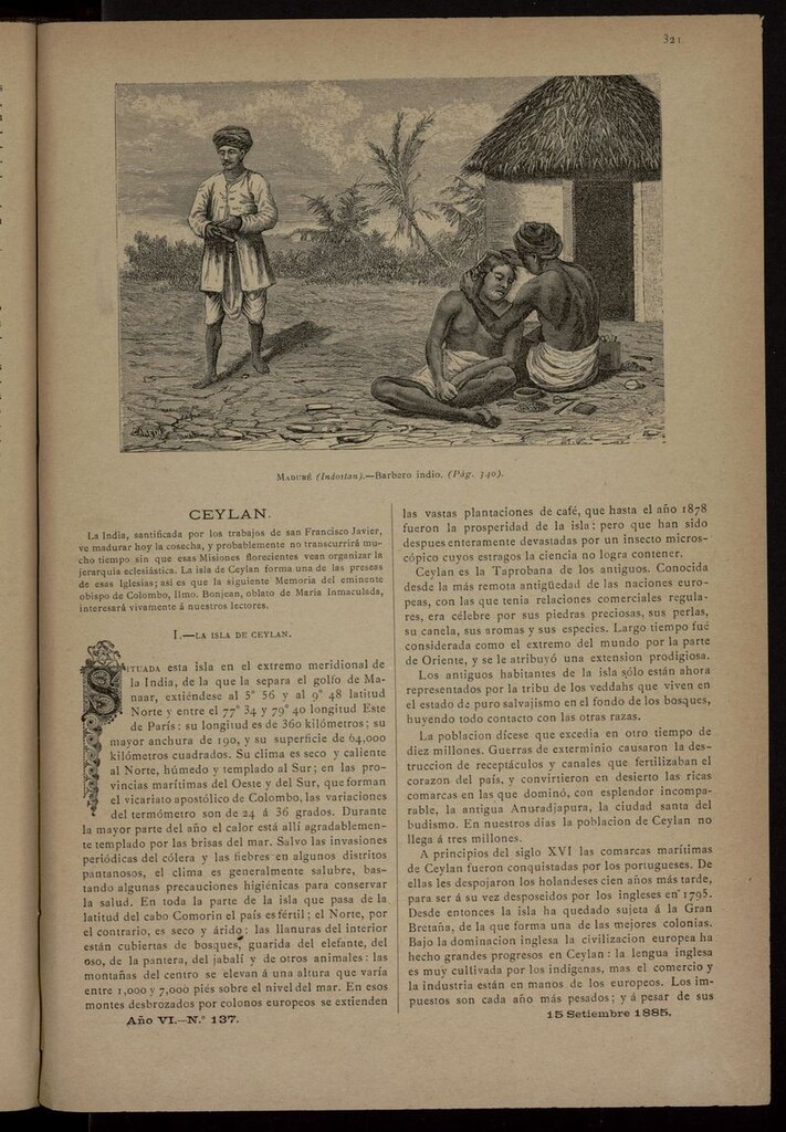 Miniatura de Las Misiones Católicas del 15 de septiembre de 1885