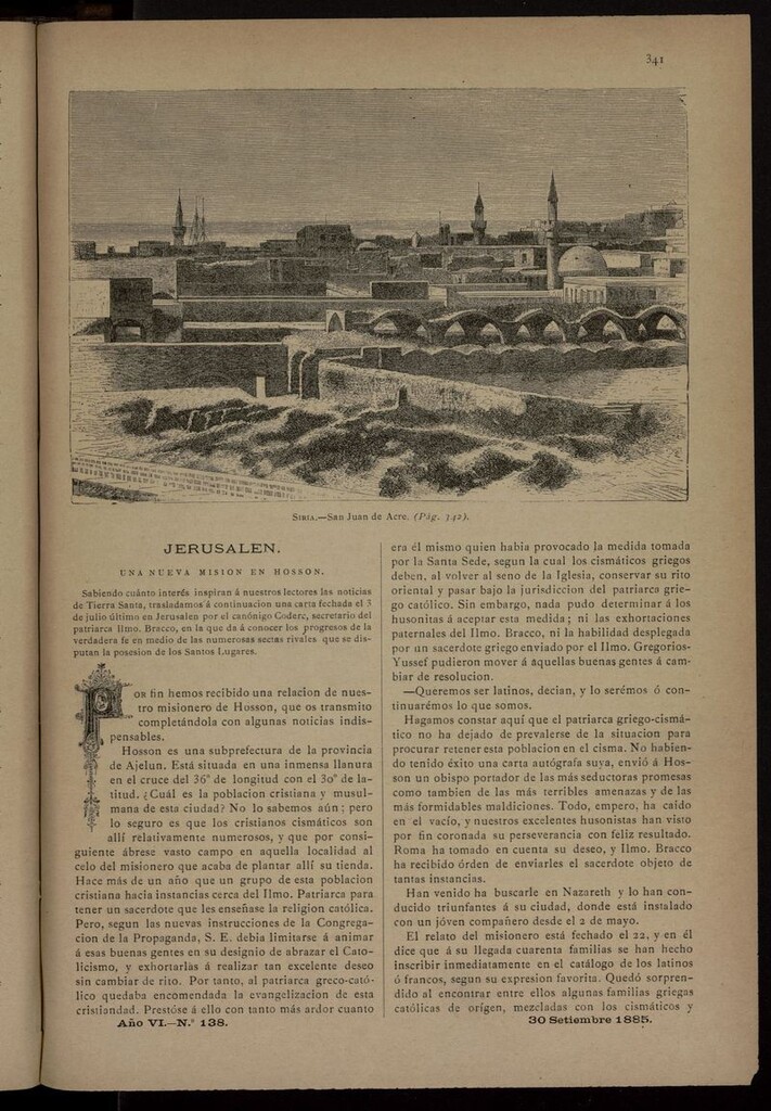 Miniatura de Las Misiones Católicas del 30 de septiembre de 1885