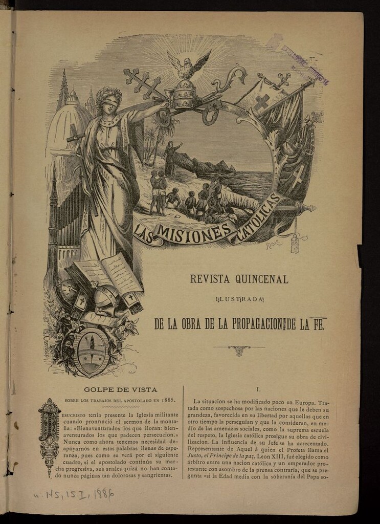 Miniatura de Las Misiones Católicas del 15 de enero de 1886