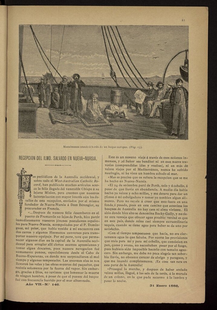 Miniatura de Las Misiones Católicas del 31 de enero de 1886
