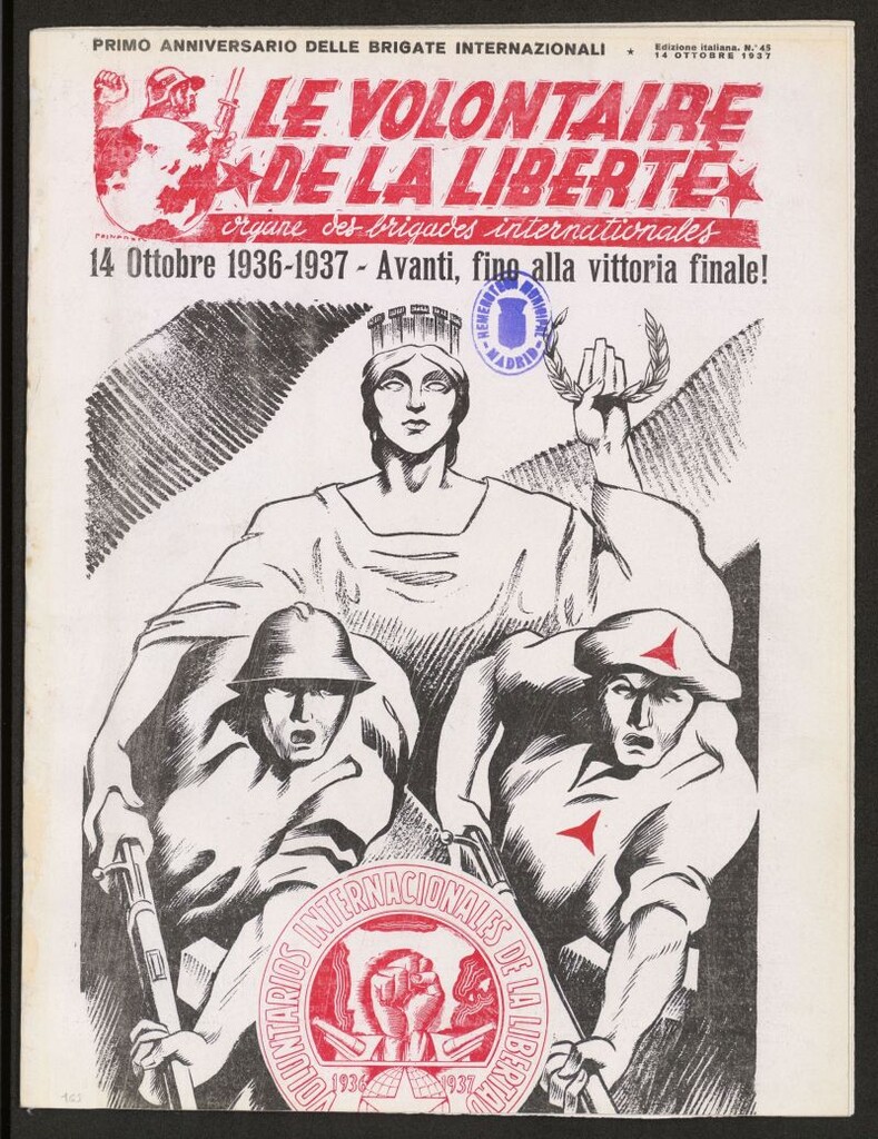 Miniatura de Le Volontaire de la Liberté : Organe des Brigades Internationales. 14 ottobre 1937