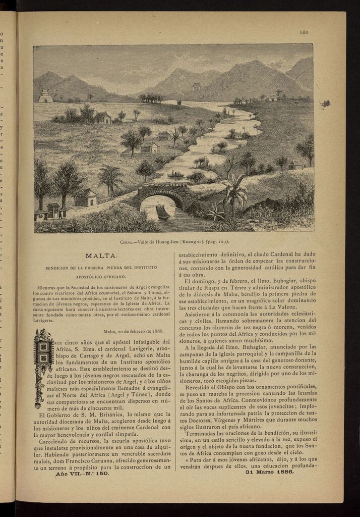 Miniatura de Las Misiones Católicas del 31 de marzo de 1886