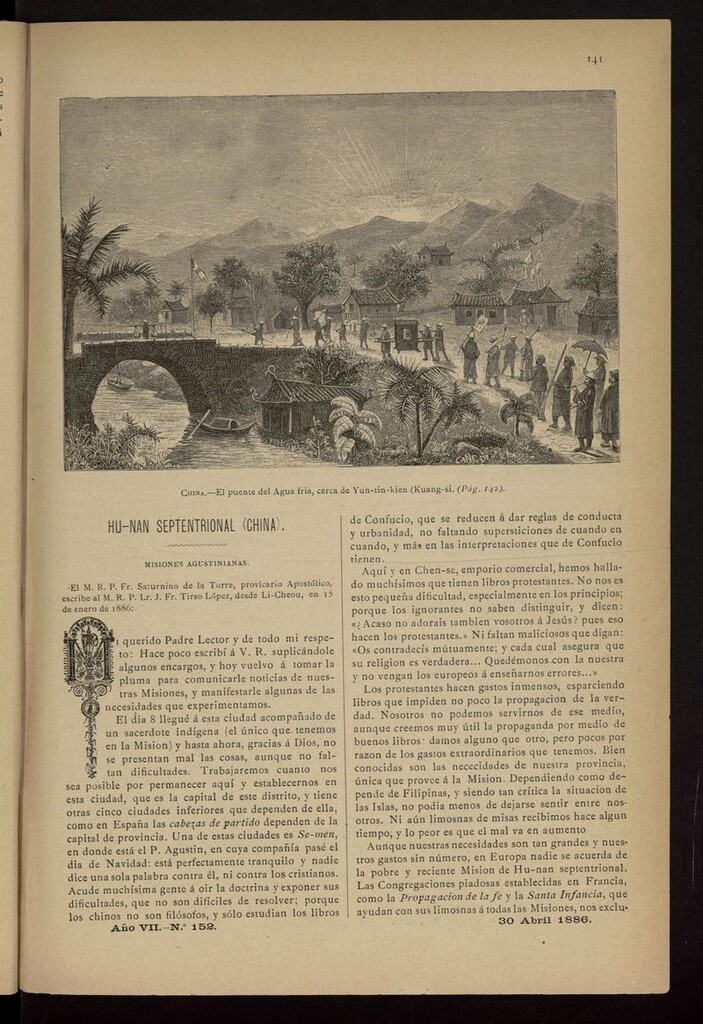 Miniatura de Las Misiones Católicas del 30 de abril de 1886