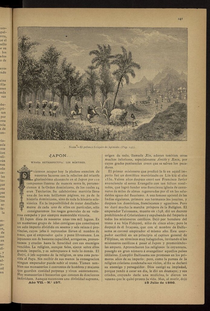 Miniatura de Las Misiones Católicas del 15 de julio de 1886