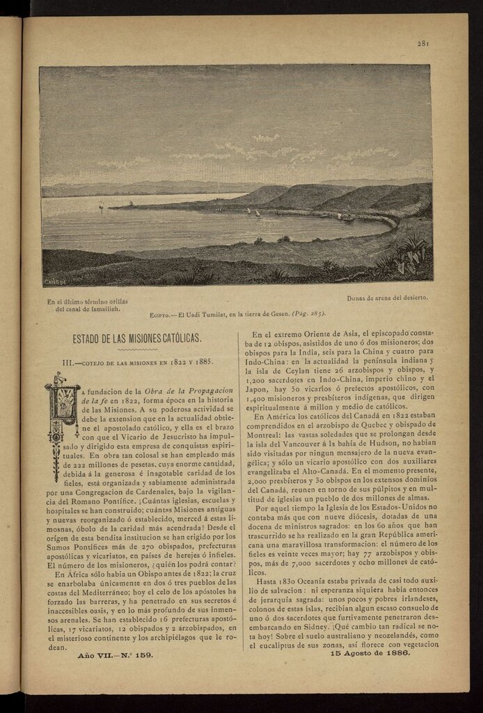 Miniatura de Las Misiones Católicas del 15 de agosto de 1886