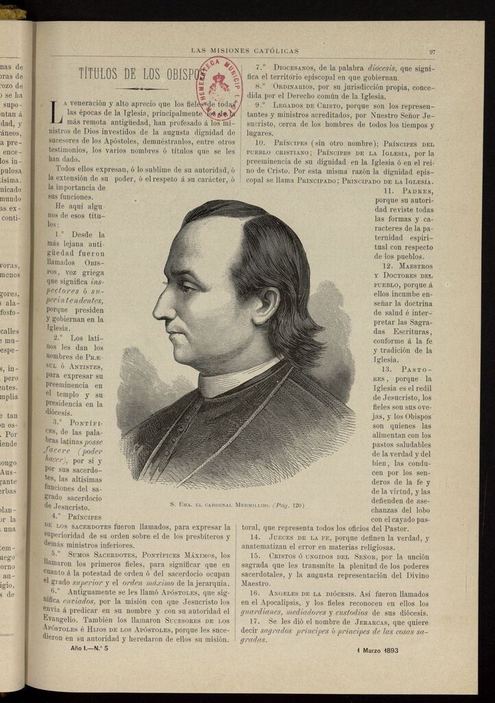 Miniatura de Las Misiones Católicas del 1 de marzo de 1893