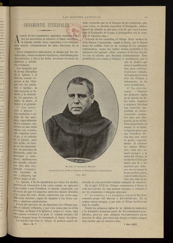 Miniatura de Las Misiones Católicas del 1 de abril de 1893