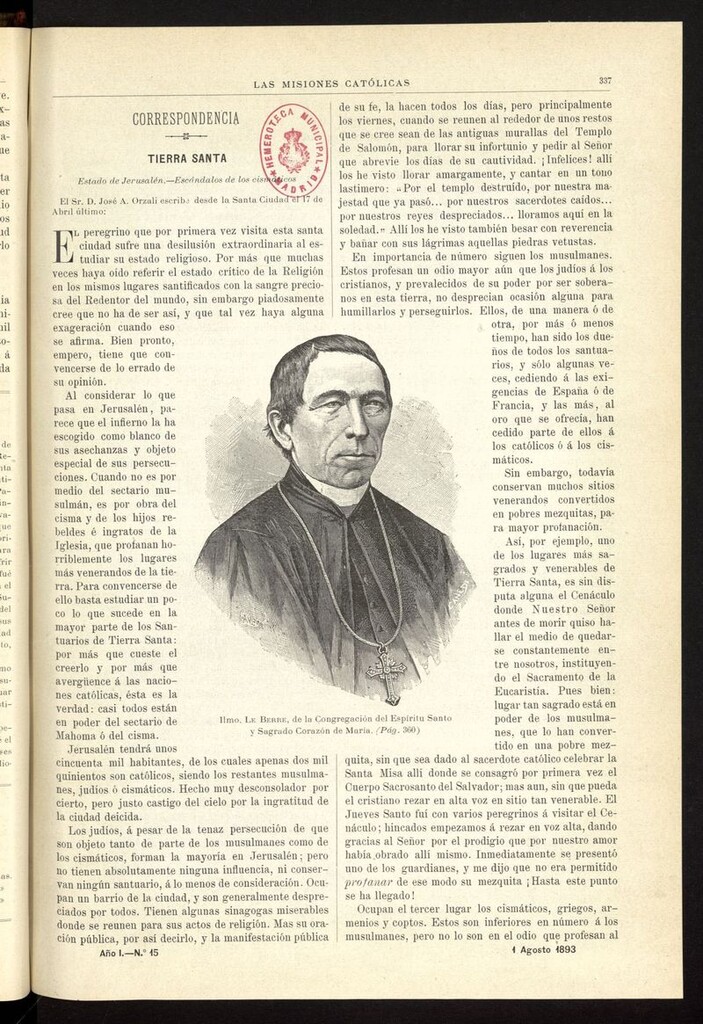 Miniatura de Las Misiones Católicas del 1 de agosto de 1893