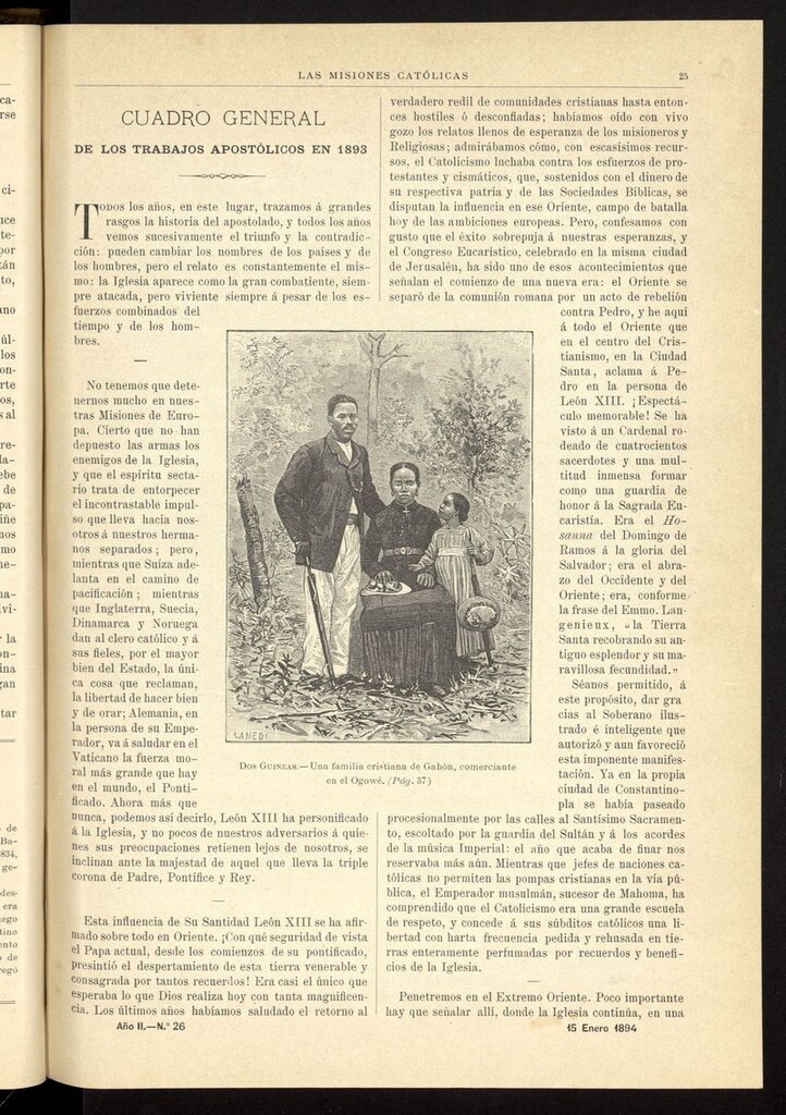 Miniatura de Las Misiones Católicas del 15 de enero de 1894