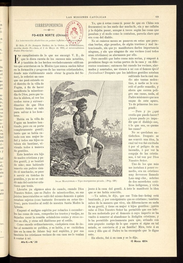 Miniatura de Las Misiones Católicas del 15 de marzo de 1894