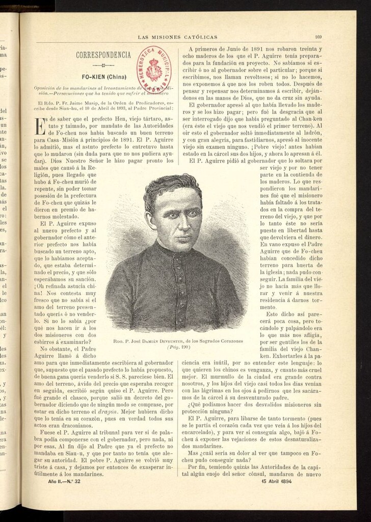 Miniatura de Las Misiones Católicas del 15 de abril de 1894
