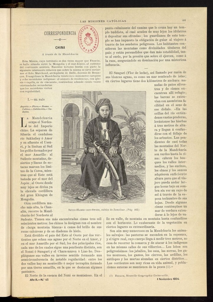 Miniatura de Las Misiones Católicas del 1 de noviembre de 1894