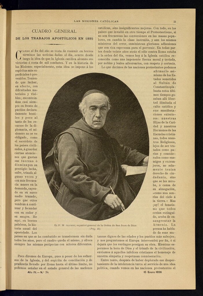 Miniatura de Las Misiones Católicas del 15 de enero de 1896